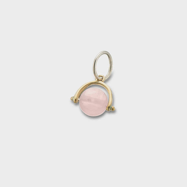 Palas Rose Quartz Love Spinner Charm
